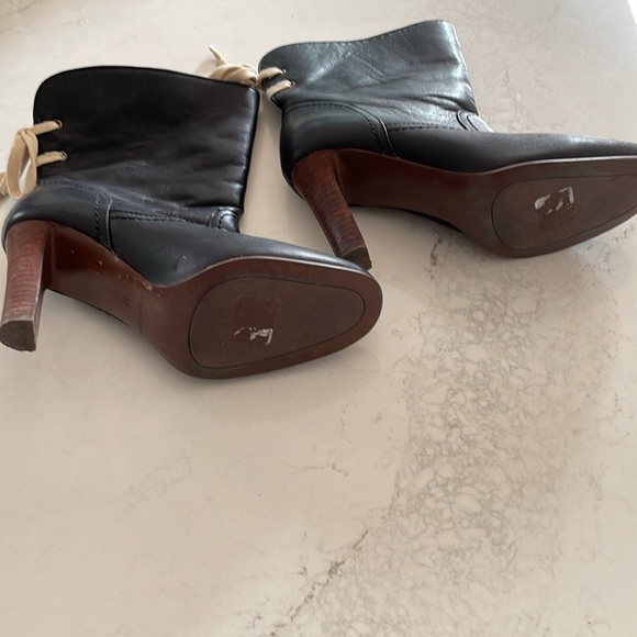 See by Chloe size 37 black Foldable Ankle boots with lace-up ties - Picture 4 of 4